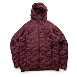 Outdoor Research SuperStrand LT Hoodie Burgundy Puffer Jacket Mens Sz L